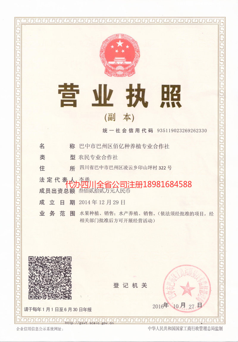 镇雄镇雄佰亿种养殖专业合作社